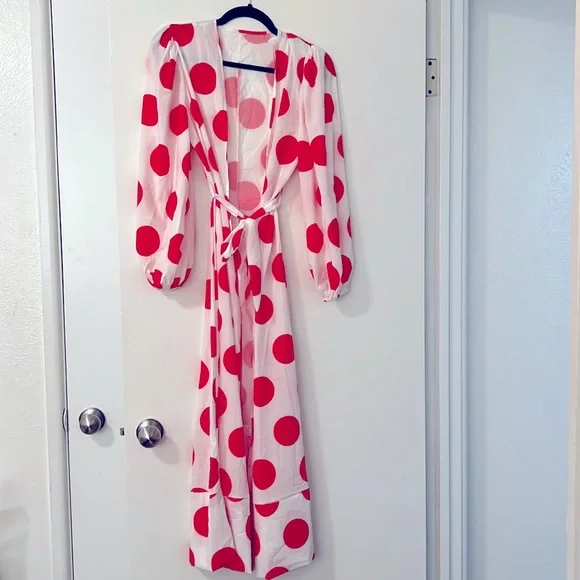 NWOT wrap dress/ beach cover up, size medium - Picture 2 of 6